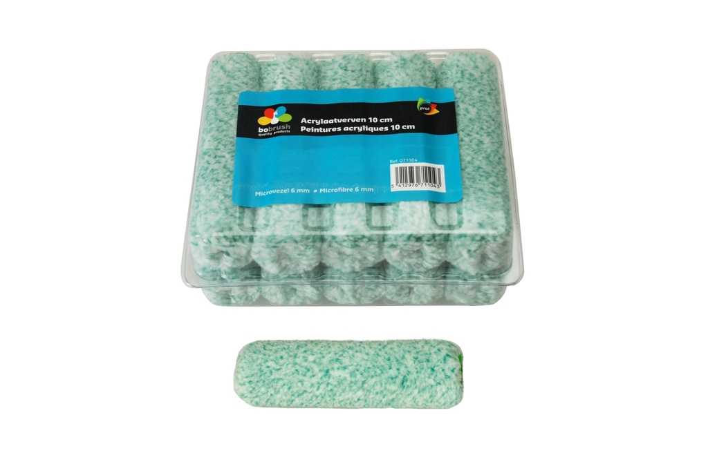 BOBRUSH VERVANGROL ACRYLAATVERF 11CM 10ST PROFI-LINE