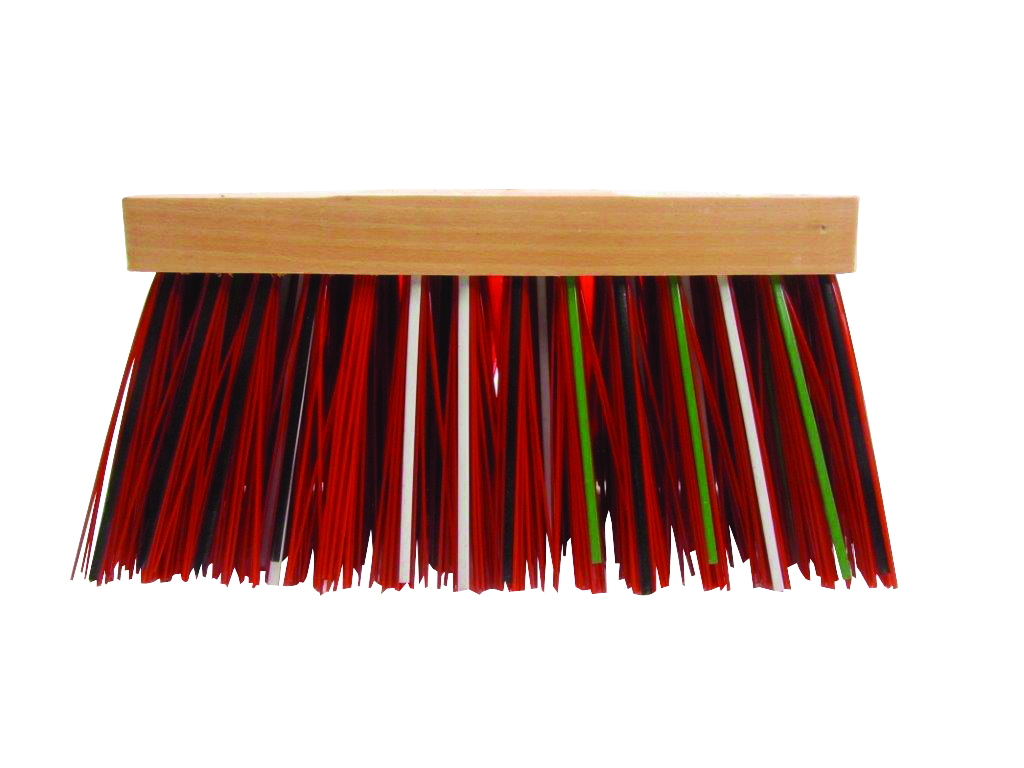 STRAATBEZEM PVC/BALEINEN LANG gelakt 30 cm plat