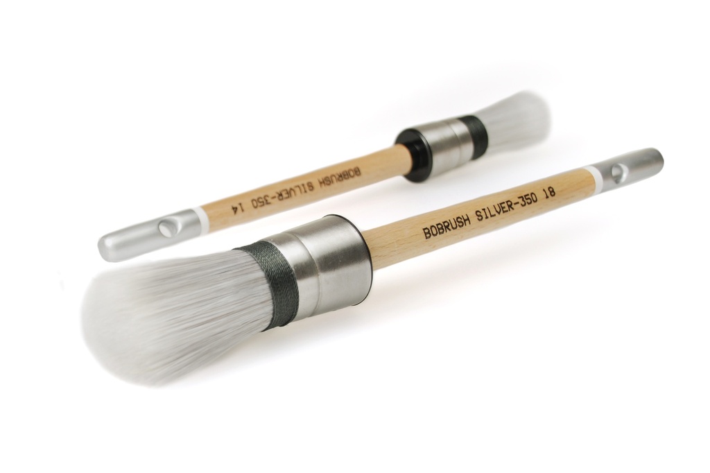 BOBRUSH RONDE VERFKWAST SILVERLINE 18MM - PROFESSIONEEL 100% SYNTHETISCH