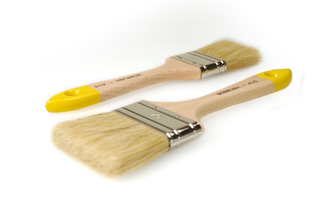 BOBRUSH PLATTE KWAST BLOND 30MM HOBBY