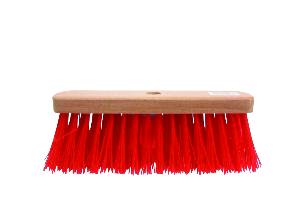 STRAATBEZEM PVC KORT ongelakt 30 cm plat