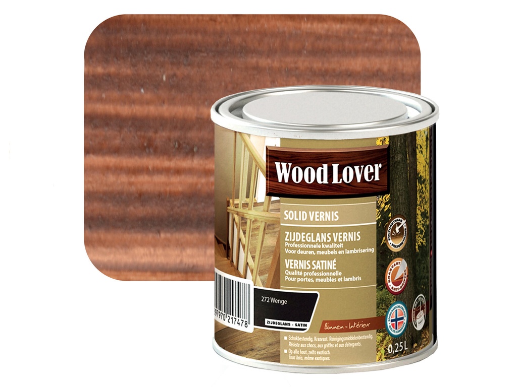 WOODLOVER SOLID VERNIS 272 WENGE 0,25L