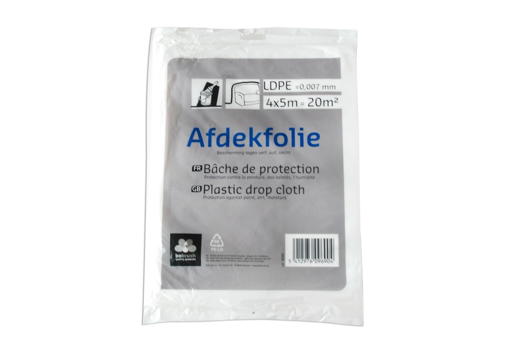 BOBRUSH AFDEKFOLIE 4X5M 0,007MM