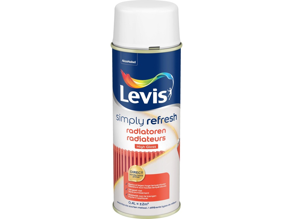 Levis Simply Refresh radiatoren hoogglans 0,4l white touch