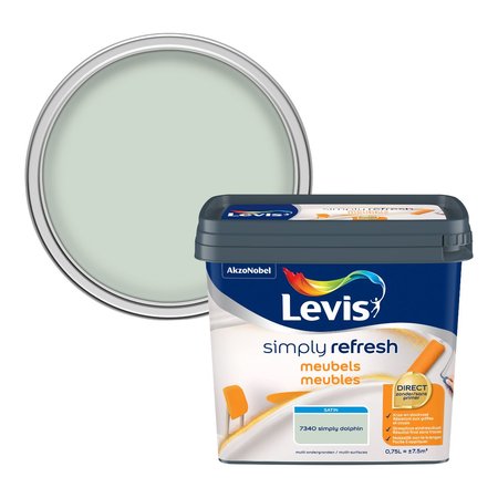 Levis Simply Refresh lak meubels zijdeglans 0,75l simply dolphin