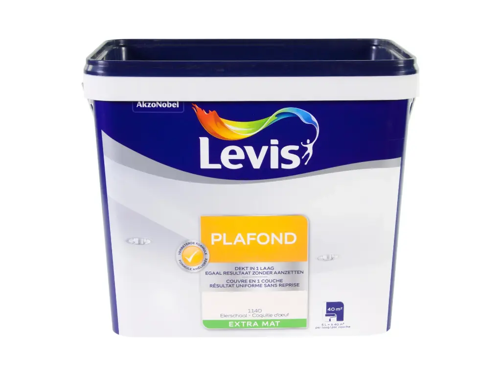 Levis Plafondverf Extra Mat 5l Eierschaal