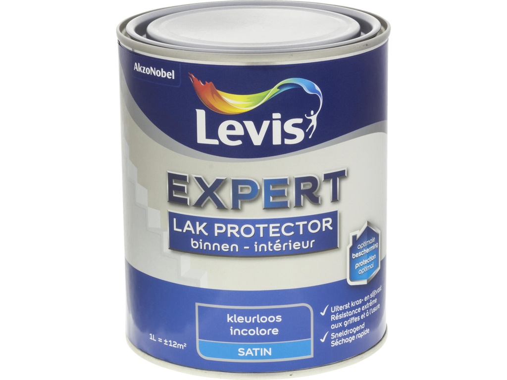 Levis Expert Protector Lak Binnen Zijdeglans 1l Kleurloos