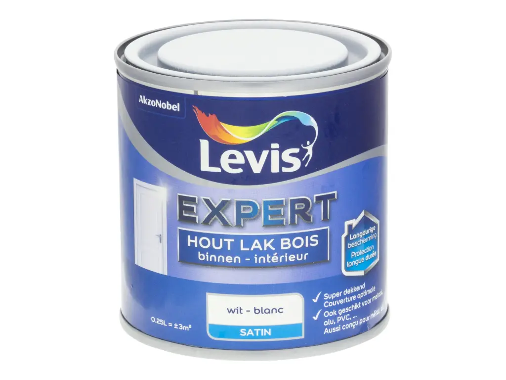 Levis Expert Binnenlak Zijdeglans Wit 250 ml