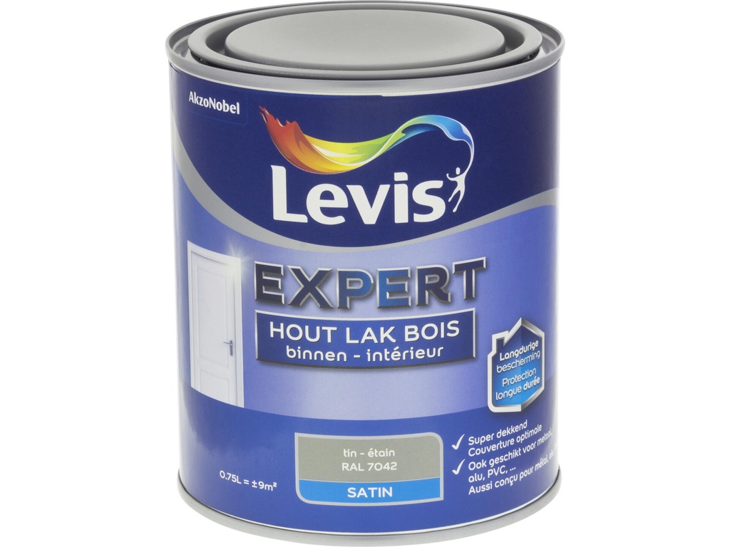 Levis Expert Binnenlak Zijdeglans Tin 750 ml