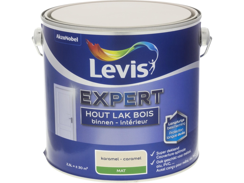 Levis Expert Binnenlak Mat Karamel 2,5l
