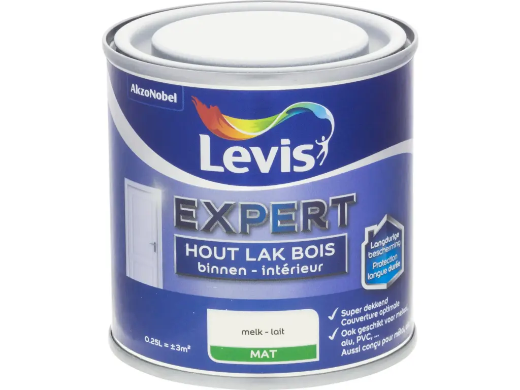 Levis Expert Binnenlak Mat Melk 250 ml