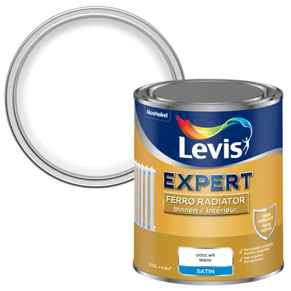 Levis Ferro Radiatorverf Zijdeglans 750ml Wit 