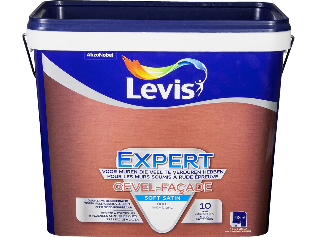 [LV5241134] Levis Expert Muurverf Gevel Zijdeglans 5l Wit