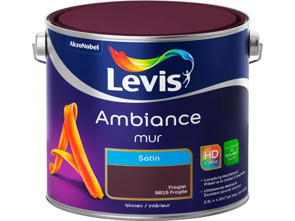 Levis Ambiance Muurverf Zijdeglans 2,5L Fragiel