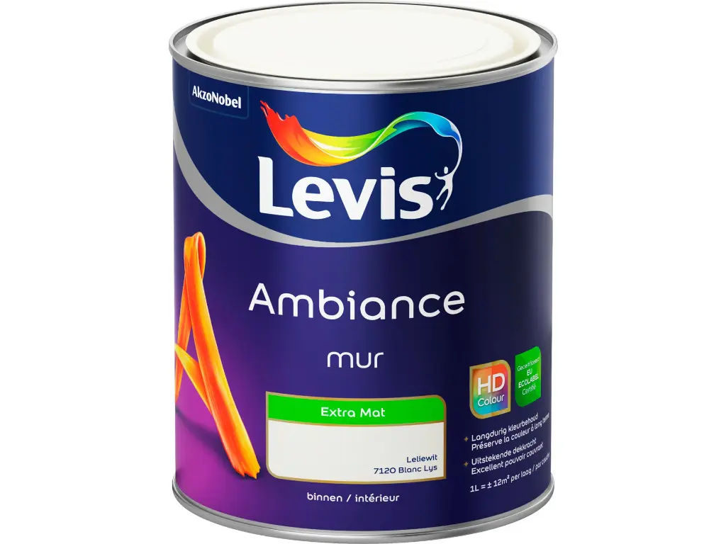 Levis Ambiance Muurverf Extra Mat 1l Leliewit