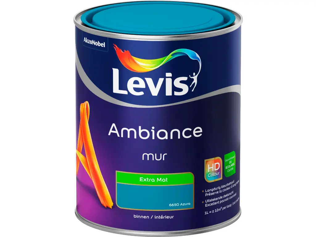 Levis Ambiance Muurverf Extra Mat 1l Azura