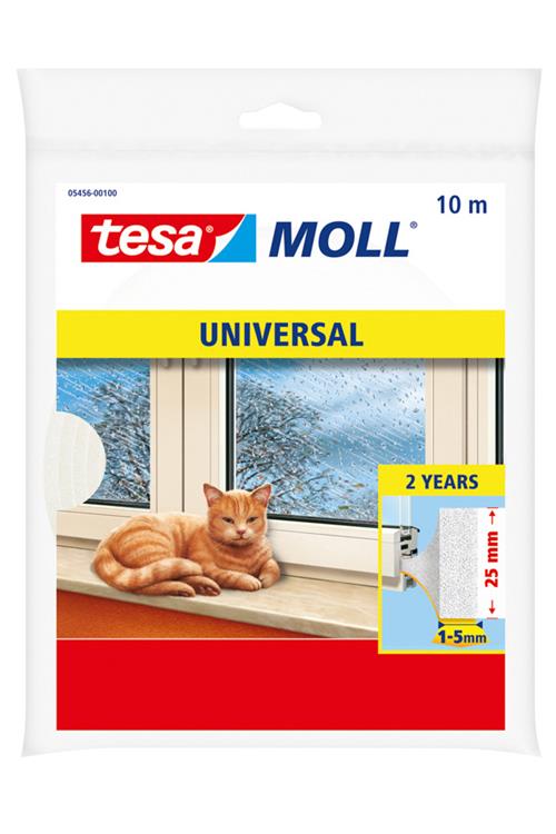 TESA UNIVERSEEL SCHUIMPROFIEL WIT 10M25MM