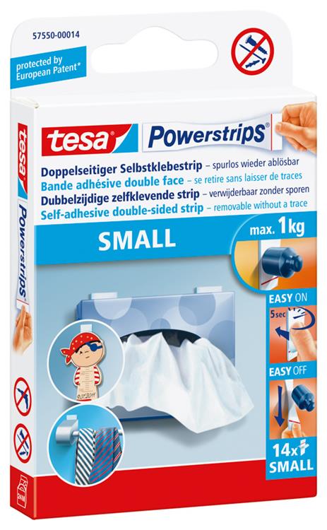 TESA POWERSTRIPS SMALL 14X