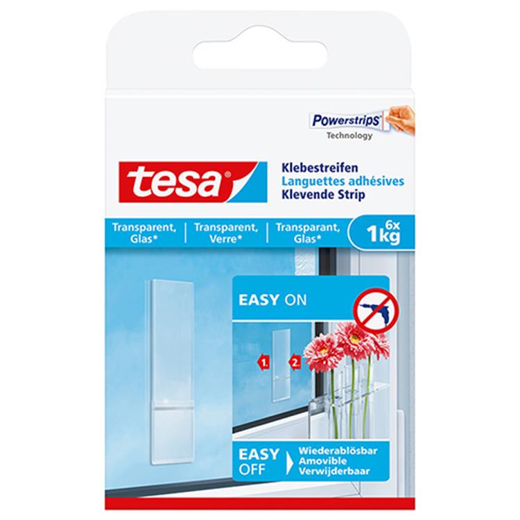 TESA POWERSTRIPS TRANSPARANT 1KG