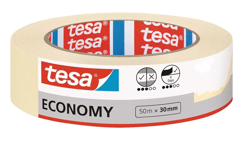 Tesa afplaktape Economy Masking 50mx30mm