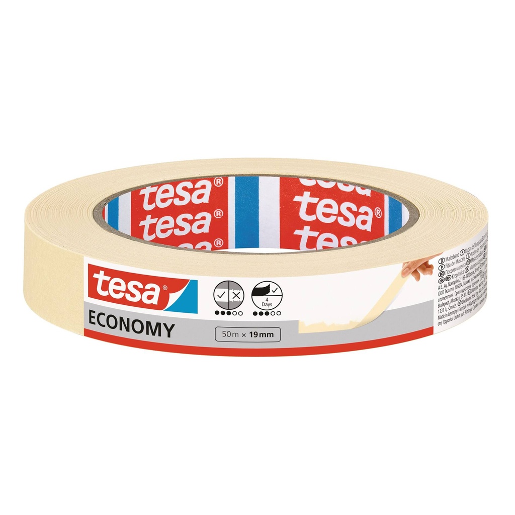 Tesa afplaktape Economy Masking 50mx19mm