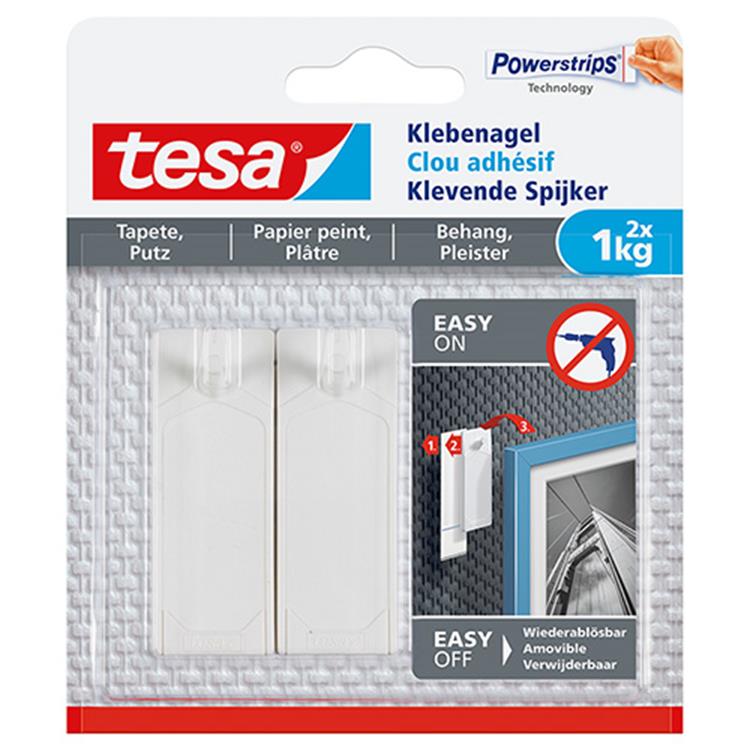 TESA KLEVENDE SPIJKER GEVOELIGE OPPERVLAKKEN 1KG