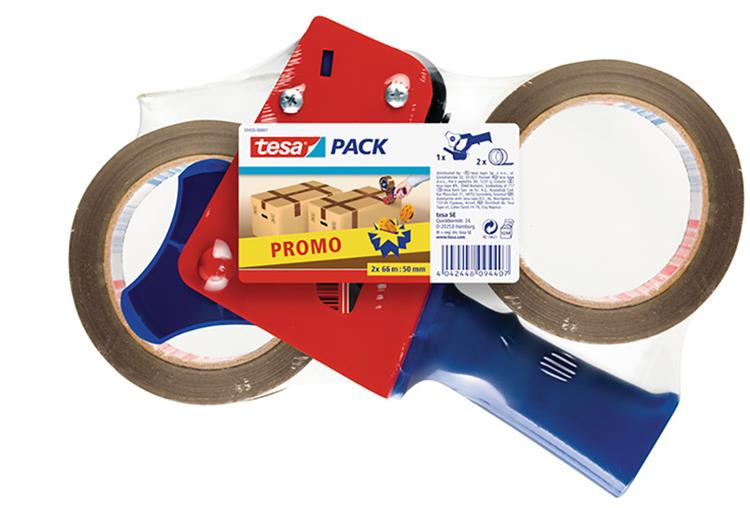 TESA AFROLLER + TAPE BRUIN(66MX50MM)-2ST