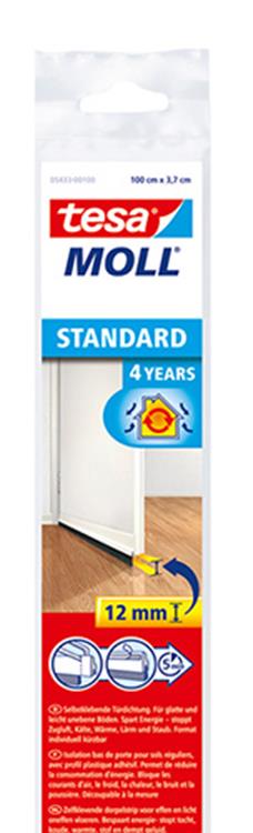 TESA DORPELSTRIP NYLON +BORSTEL WIT