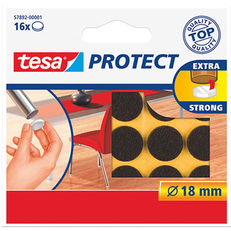 TESA BESCHERMVILTJES BRUIN Ø18 16