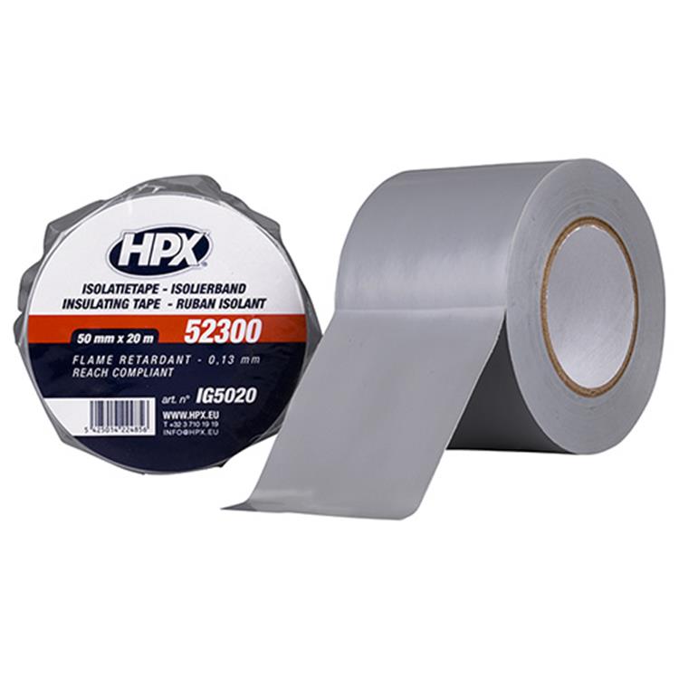 HPX PVC ISOLATIETAPE GRIJS 50mm/20M