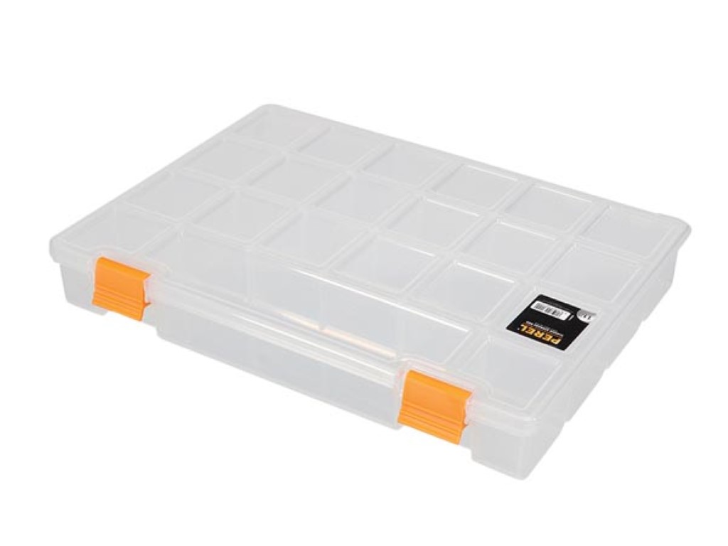 Assortimentsdoos, 21 Vakken, Stapelbaar, 276 x 203 x 42 mm