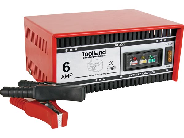 Toollans AC06 LADER VOOR 12 V LOODZUURACCU'S - 6 A