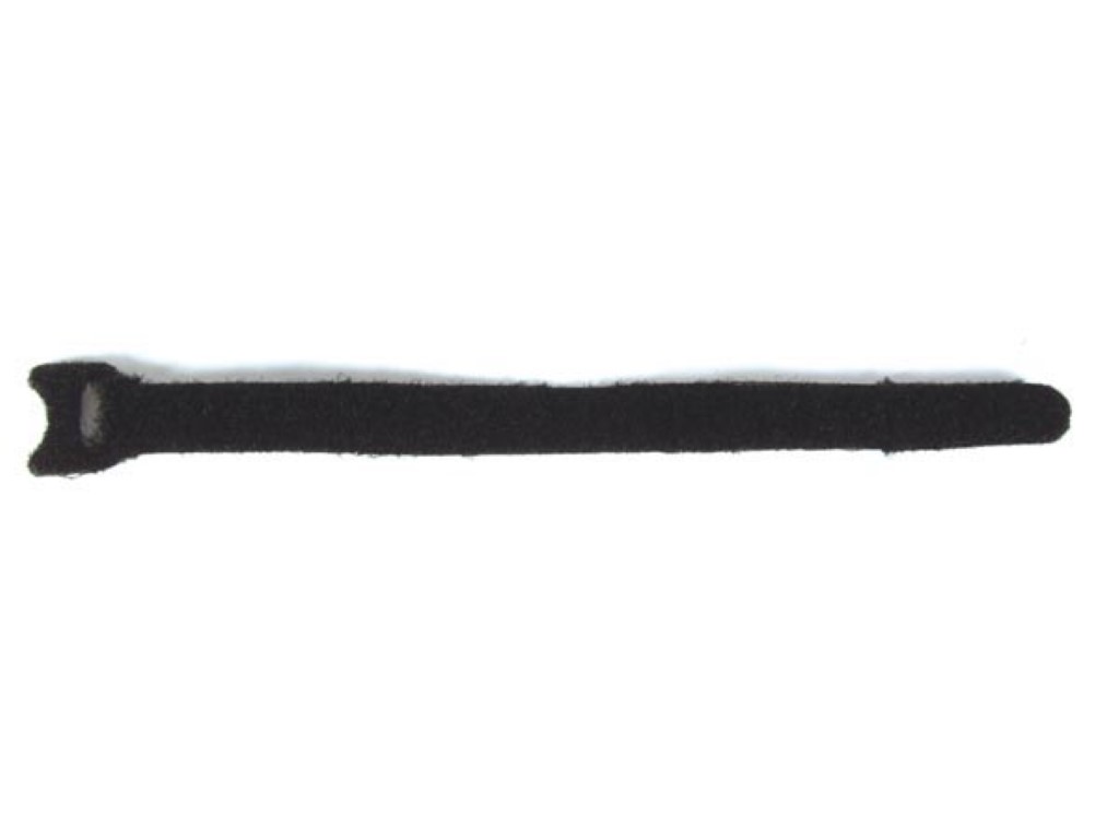 Klittenband kabelbinders 12,5 x 300 mm, zwart, 10st