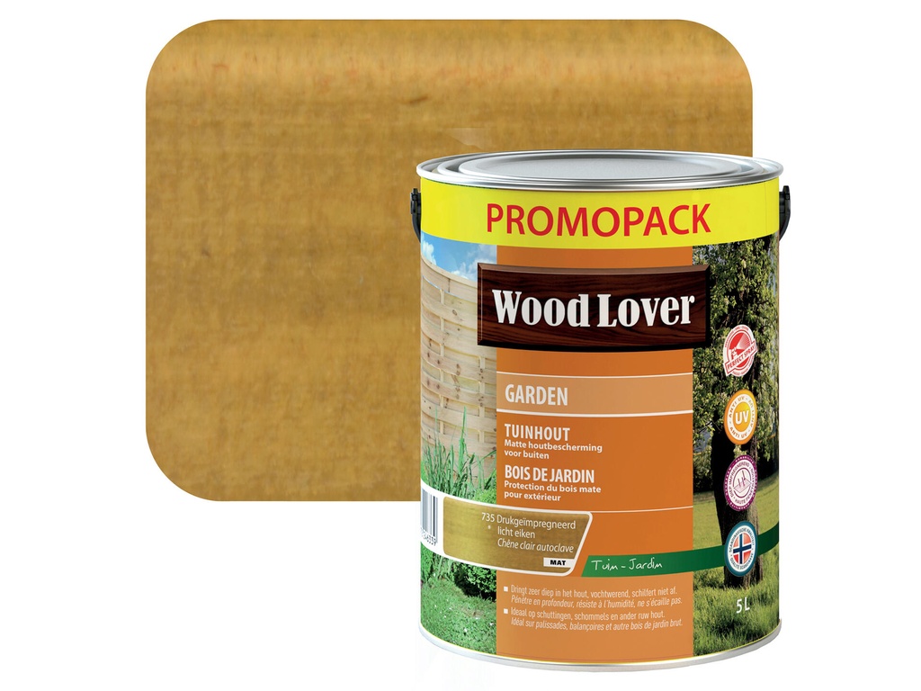 WOODLOVER GARDEN 735 LICHTE EIK 5 LITER