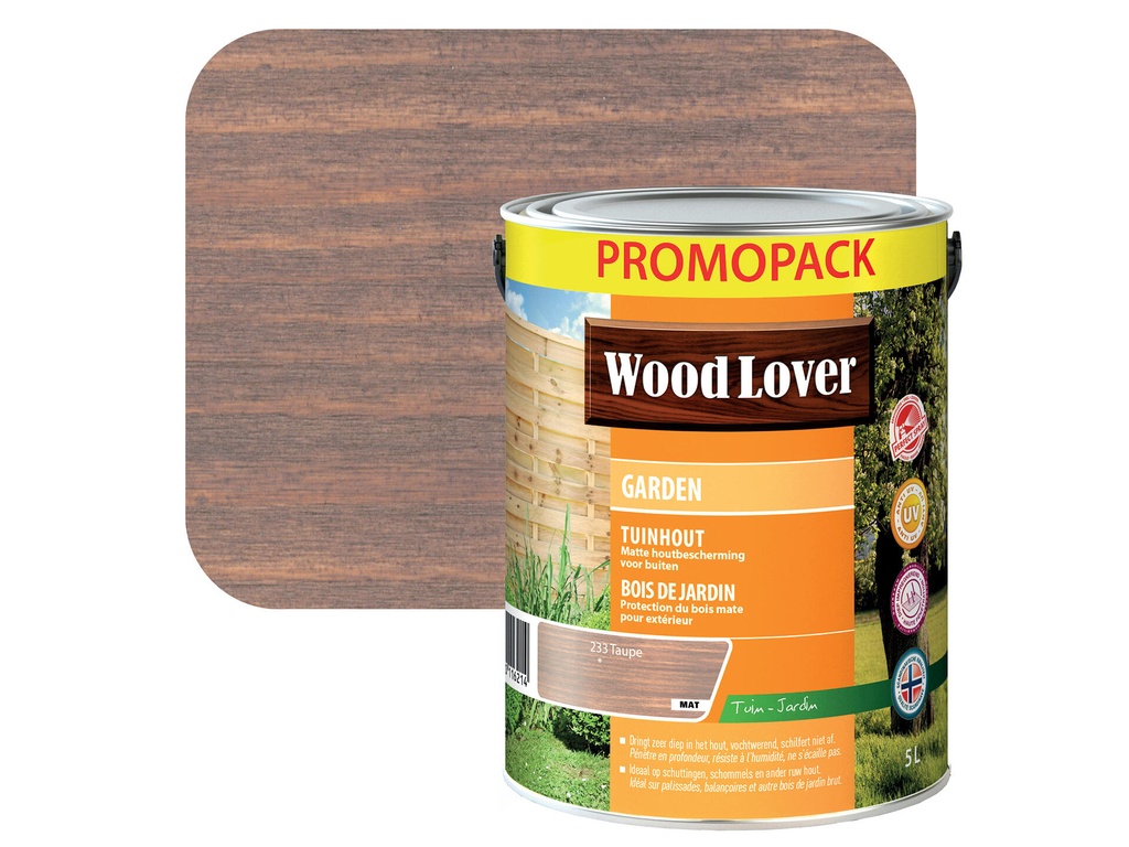 WOODLOVER GARDEN 233 TAUPE 5 LITER