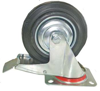 ZWENKWIEL MET REM BENSON 130KG Ø160 MM RUBBER