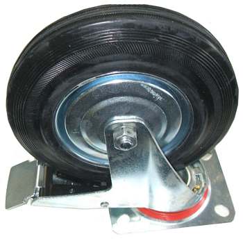 ZWENKWIEL MET REM BENSON 205KG Ø200 MM RUBBER