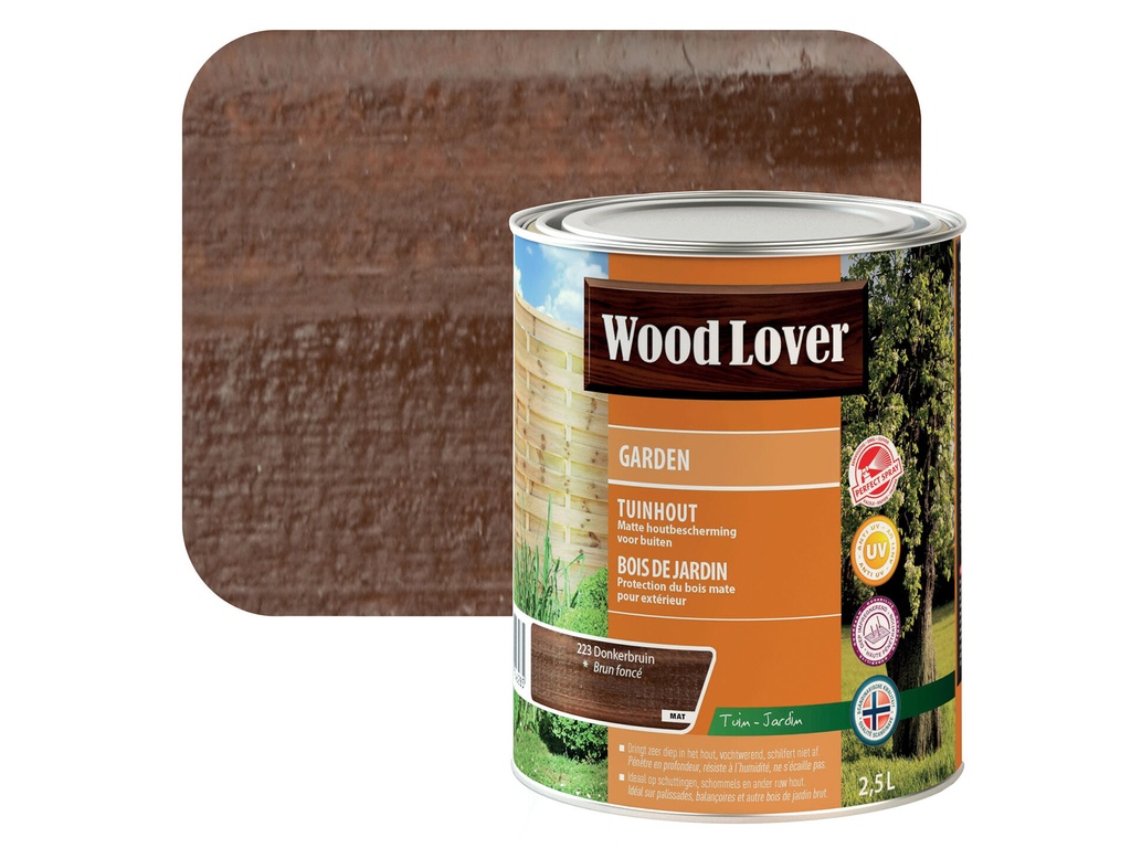 WOODLOVER GARDEN 223 DONKERBRUIN 2,5 LITER