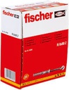 Fischer nagelplug N 8x80/40S + verzonken kop 50st.