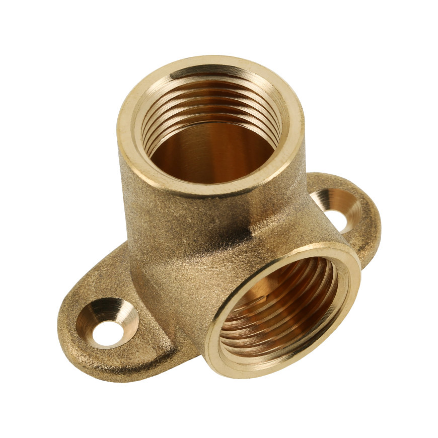 KOPER MUURPLAAT FF 1/2" LOS
