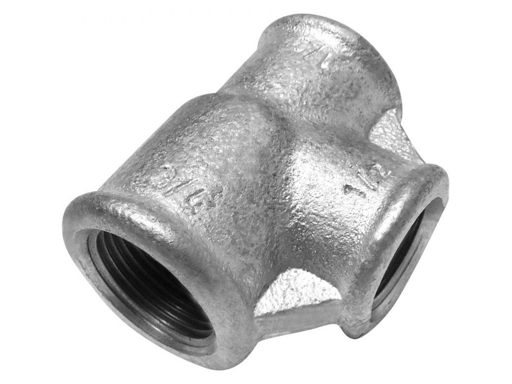 GALVA TEE 1/2"X3/4"X1/2" FIG.130R