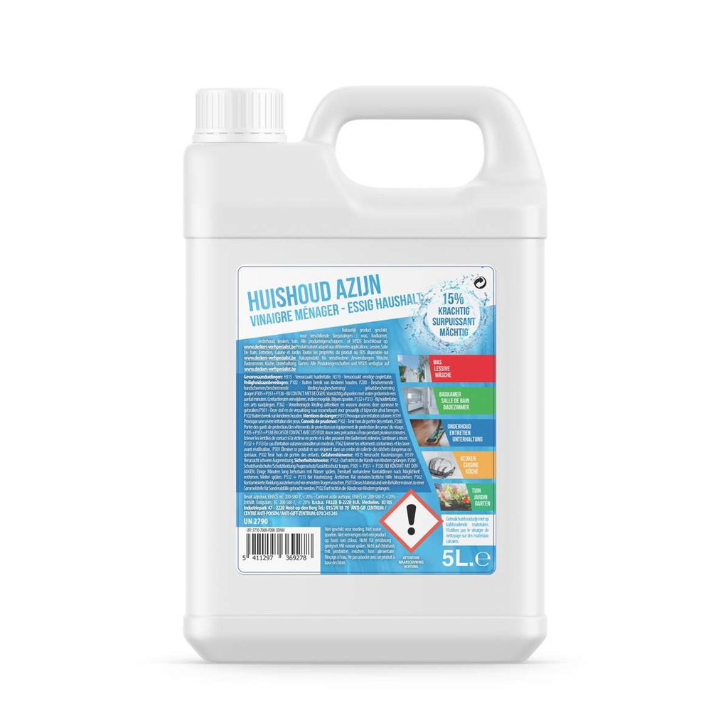 Huishoudazijn 15% 5l