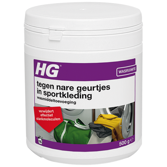 HG WASMIDDELTOEVOEGING TEGEN NARE GEURTJES IN SPORTKLEDING 500GR