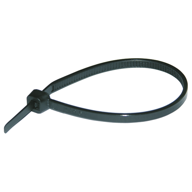 KABELBANDEN ZWART UV-BESTENDIG 200X7,6 100st HAUPA