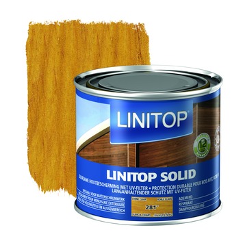 Linitop Solid Houtbescherming Zijdeglans Licht Eiken 500ml