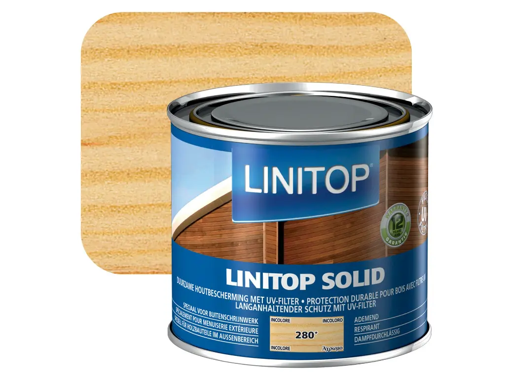 Linitop Solid Houtbescherming Zijdeglans Kleurloos 0,5l