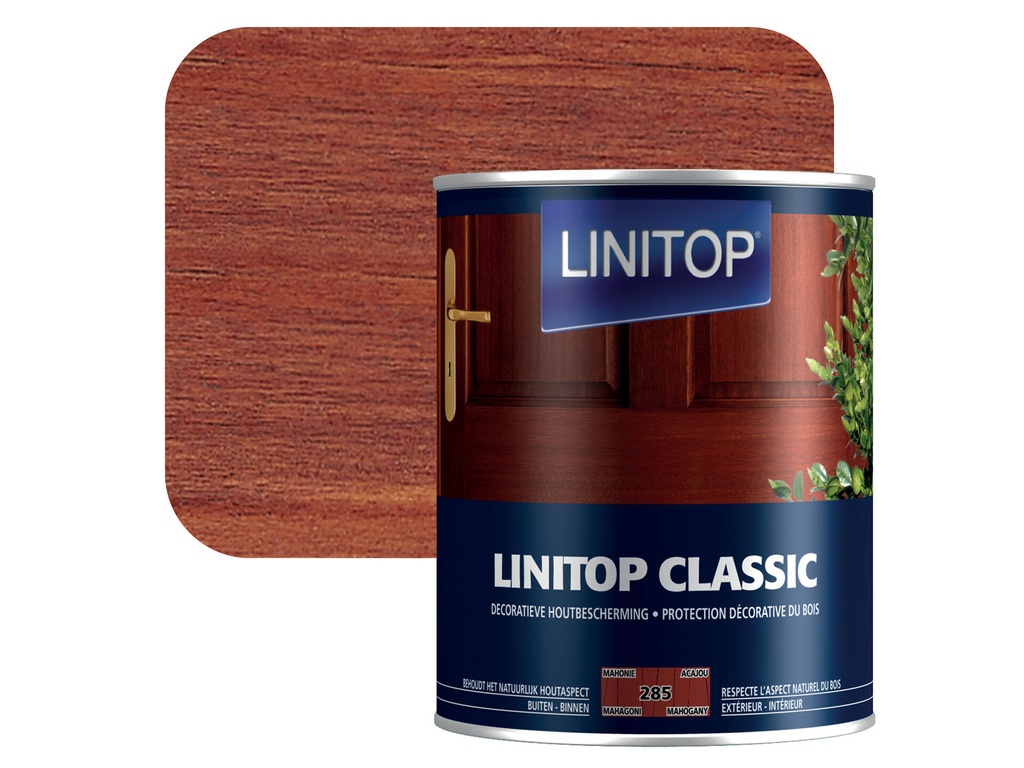 Linitop Houtbeits 1l Mahonie #285