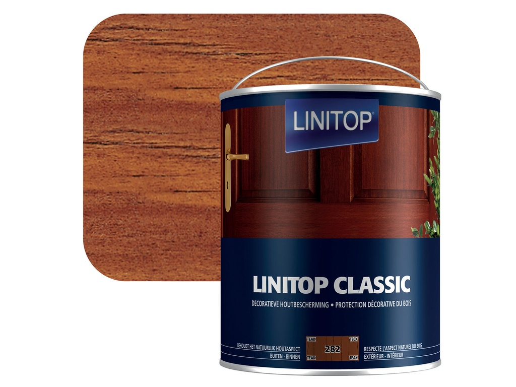 Linitop Houtbeits 2,5l Teak #282