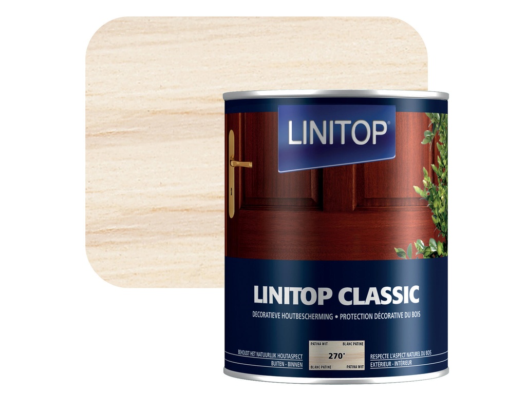 Linitop Houtbeits 1l Patina Wit #270