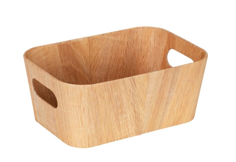 [26566100] WENKO Opbergmand Longiano S FSC Beige 26x18cm